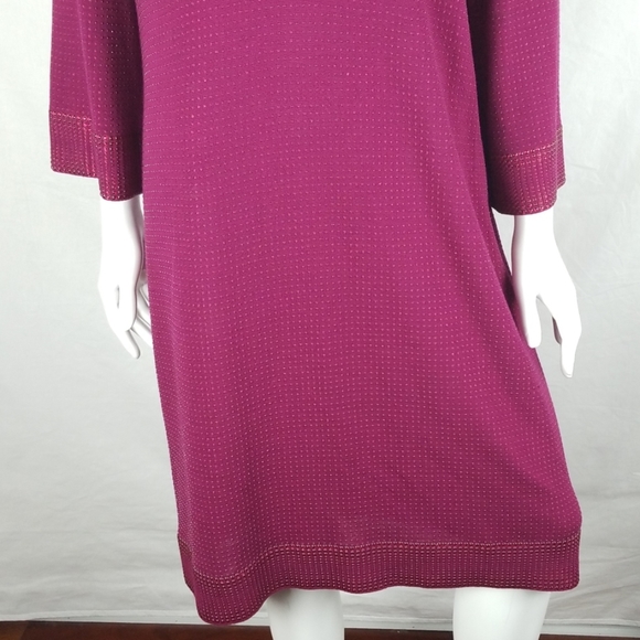 St.John V-Neck Embellished Beaded Dress Orig.$1495 - Picture 3 of 8